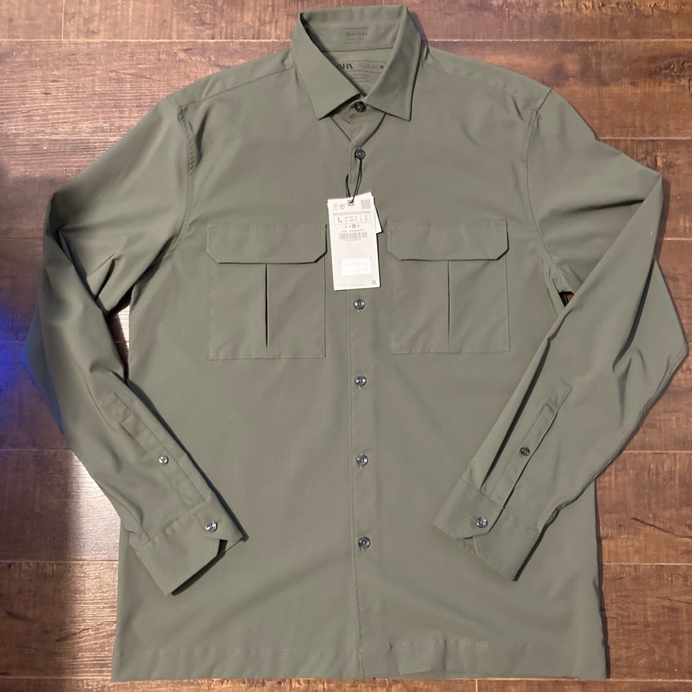 ZARA “Traveler” button up